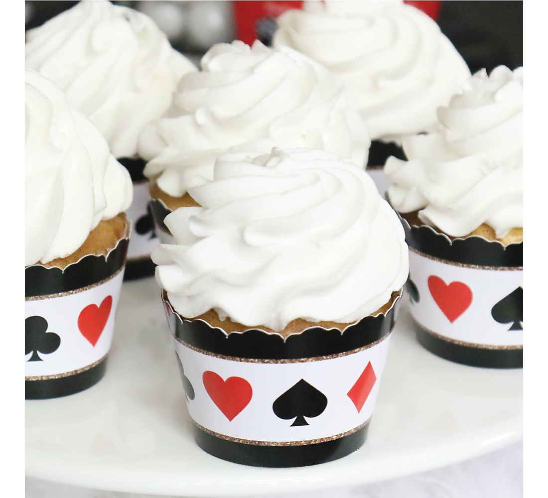 Las Vegas Casino Party Decorations Party Cupcake Wrappers