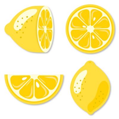 So Fresh - Lemon - DIY Shaped Citrus Lemonade Party Cut-Outs - 24 ct ...