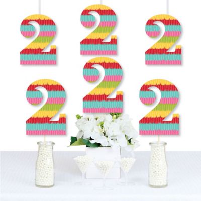 2nd Birthday Let S Fiesta Two Shaped Decorations Diy Mexican