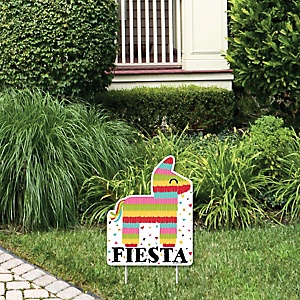 Let’s Fiesta - Outdoor Lawn Sign - Mexican Fiesta Yard Sign - 1 Piece ...