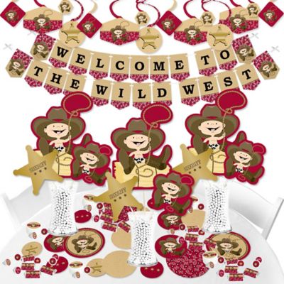 Little Cowboy Western Baby Shower Or Birthday Party Supplies