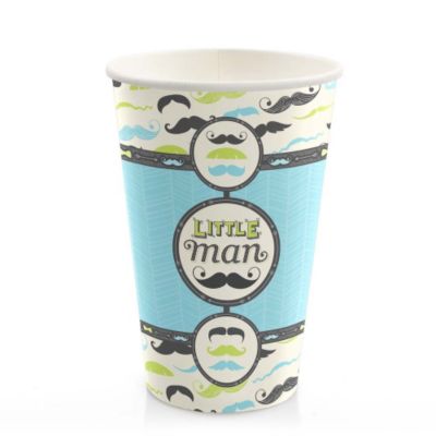 Dashing Little Man Mustache Party - Baby Shower Hot/Cold Cups - 8 ct