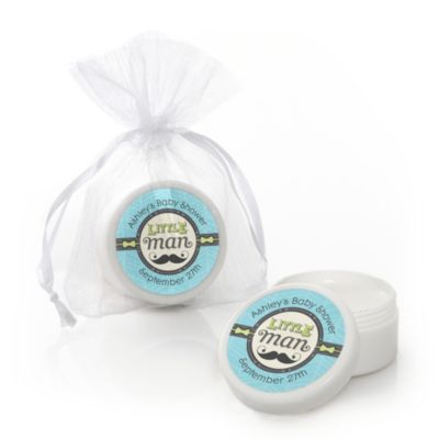 Dashing Little Man Mustache Party - Personalized Baby Shower Lip Balm Favors