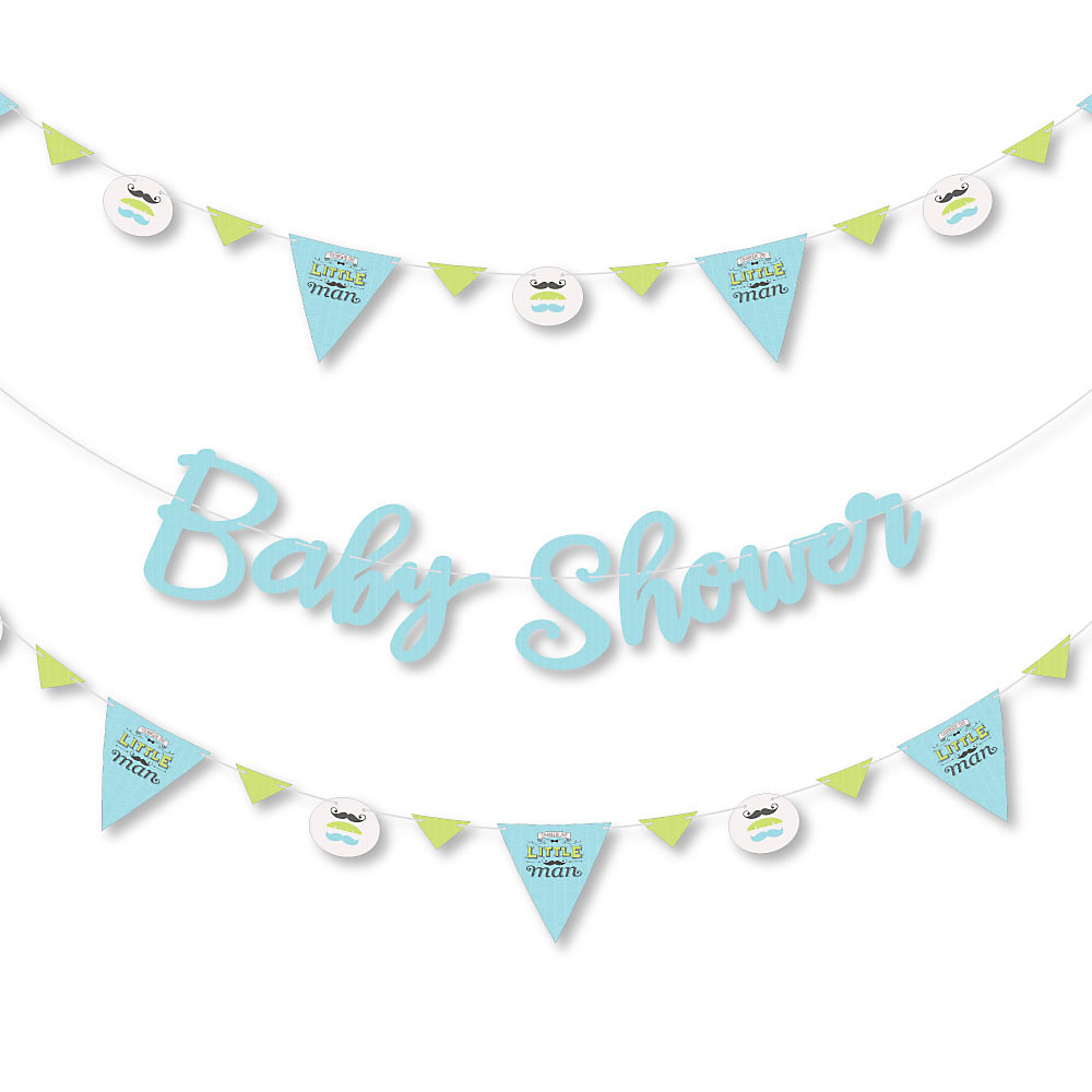Dashing Little Man Mustache Party Baby Shower Letter Banner Dashing Little Man Mustache Party Baby Shower Letter Banner