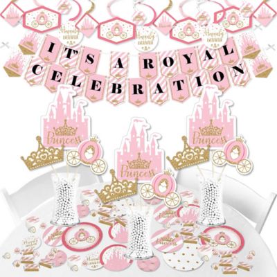 Little Princess Crown Pink And Gold Princess Baby Shower Or