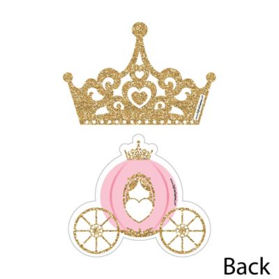Little Princess Crown Decorations Diy Pink And Gold Princess