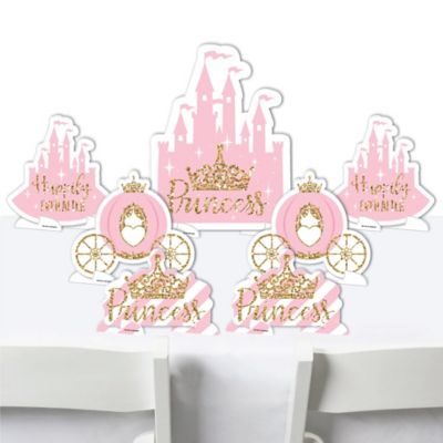 Little Princess Crown Pink And Gold Princess Baby Shower Or