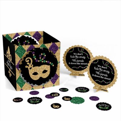 Mardi Gras Masquerade Party Centerpiece And Table Decoration Kit