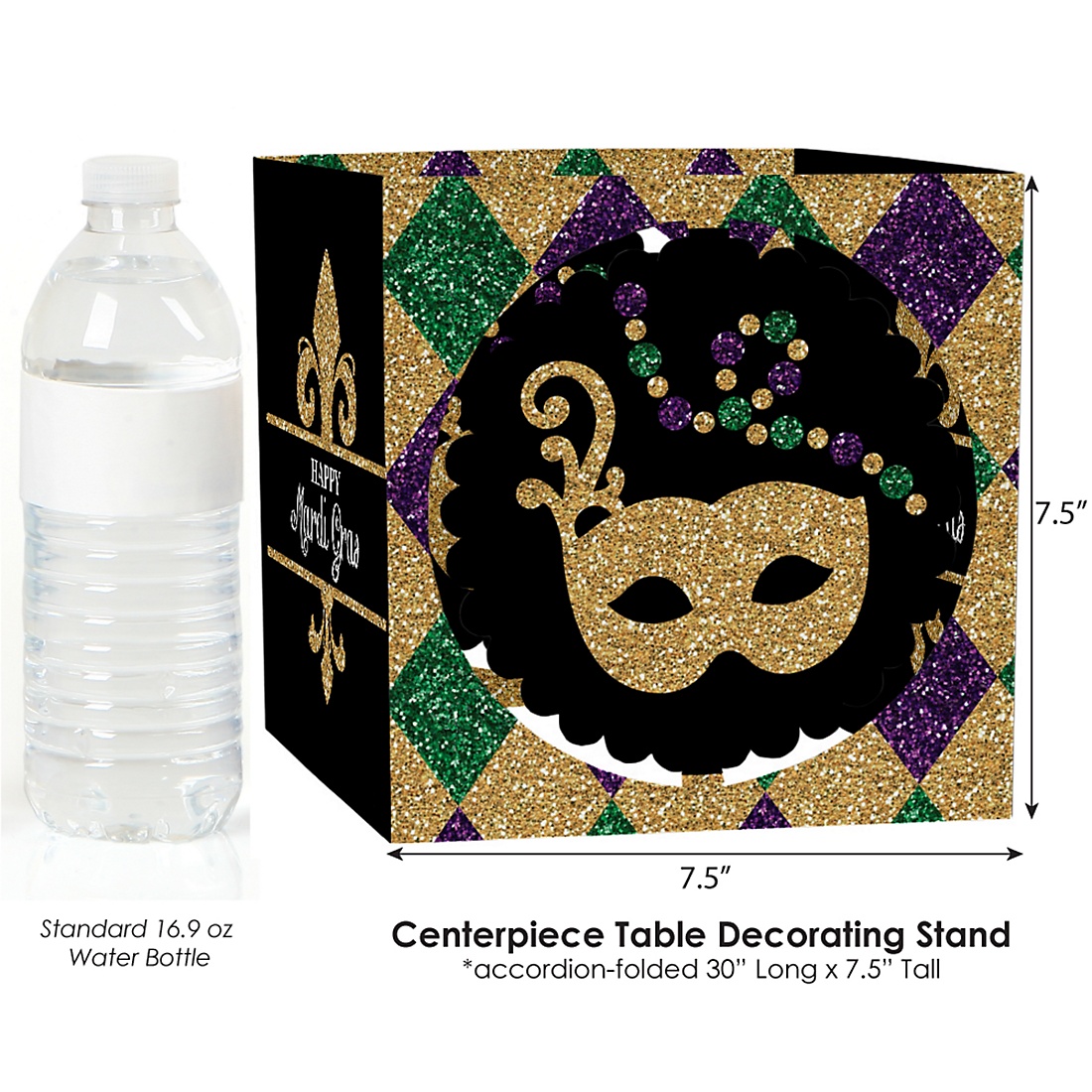 Mardi Gras Masquerade Party Centerpiece And Table Decoration Kit