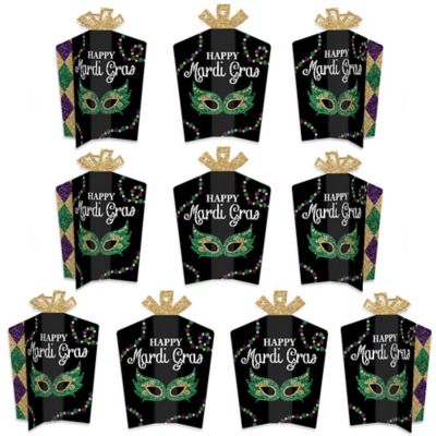 Mardi Gras Table Decorations Masquerade Party Fold And Flare