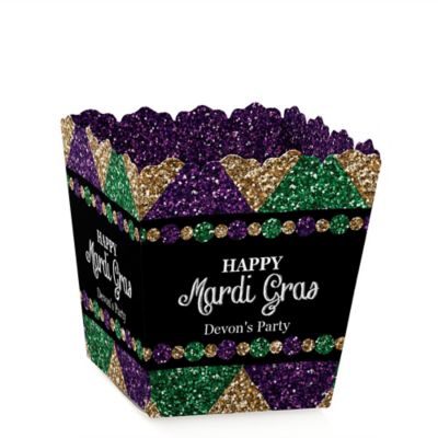 mardi gras treat bags