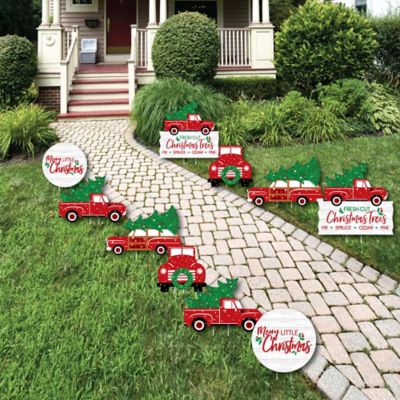 Merry Little Christmas Tree Cactus Lawn Decorations Outdoor