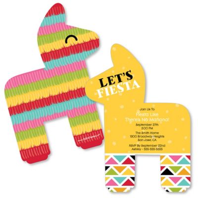 Let S Fiesta Shaped Baby Shower Invitations Set Of 12