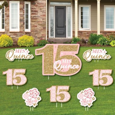 Mis Quince Anos Yard Sign And Outdoor Lawn Decorations