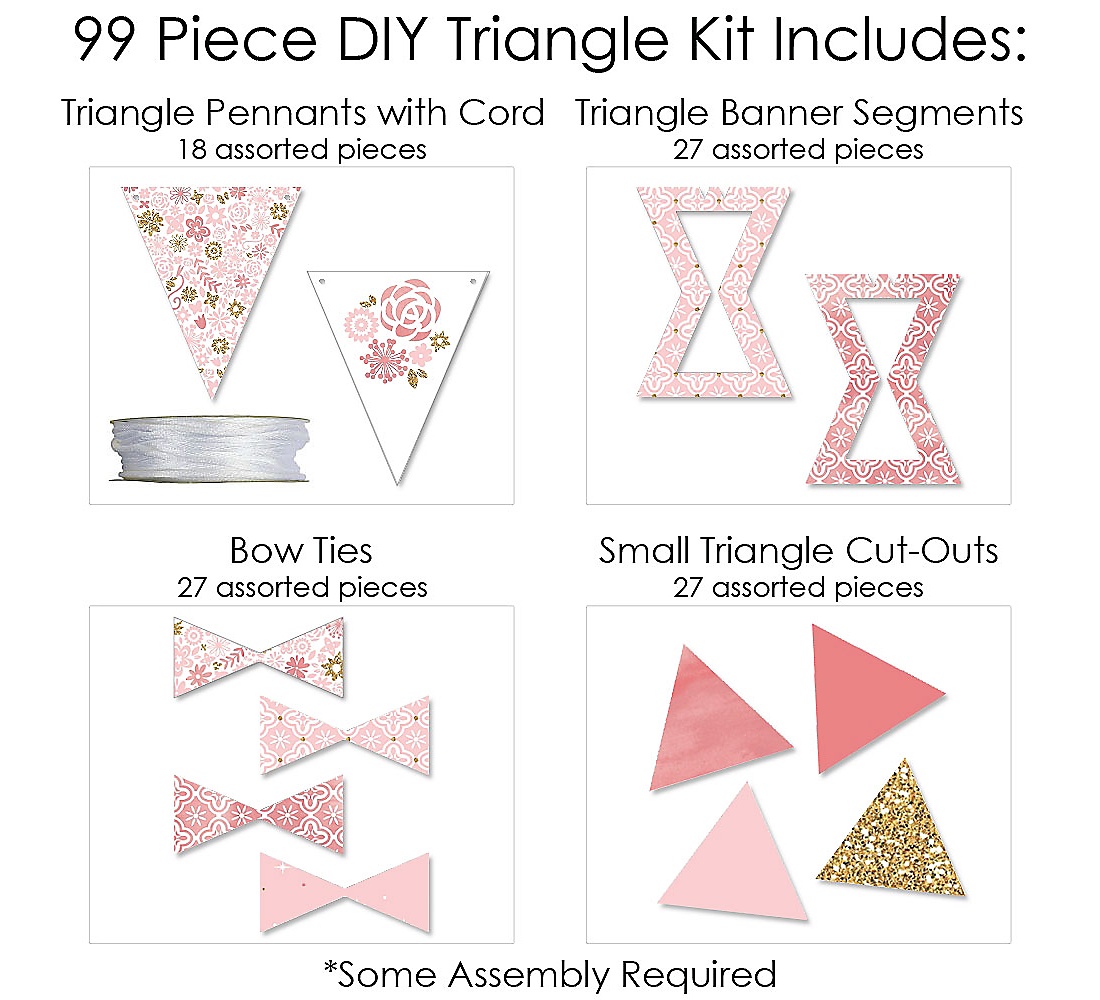 Mis Quince Anos Diy Pennant Banner Decorations Quinceanera