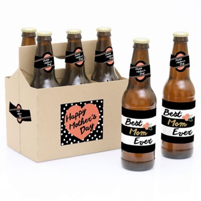 Best Mom Ever Decorations For Women And Men 6 Beer Bottle