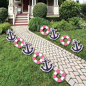 Ahoy Nautical Girl Baby Shower Theme Bigdotofhappiness Com Ahoy Nautical Girl Baby Shower Theme Bigdotofhappiness Com