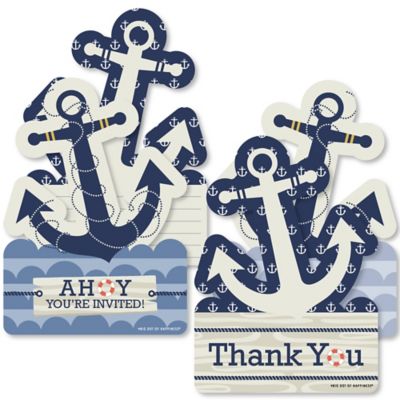 Ahoy Nautical Baby Shower Theme Bigdotofhappiness Com
