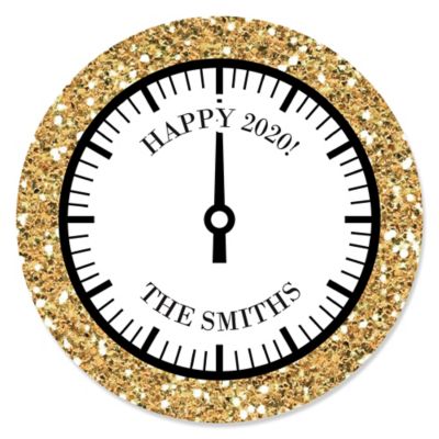 New Year S Eve Gold New Year S Eve Party Sticker Labels