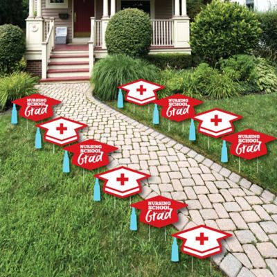 Nurse Graduation Grad Cap Lawn Decorations Outdoor Medical