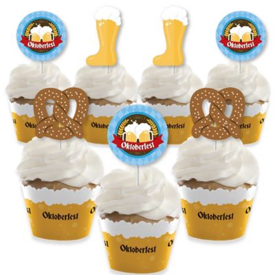 Oktoberfest - Cupcake Decoration - German Beer Festival Cupcake
