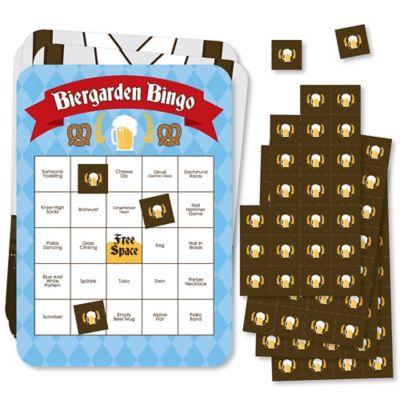 Oktoberfest - Bingo Cards and Markers - German Beer Festival Bingo Game ...
