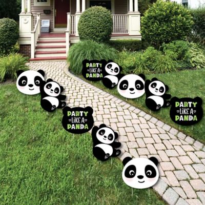 Party Like A Panda Bear Lawn Decorations Outdoor Baby Shower