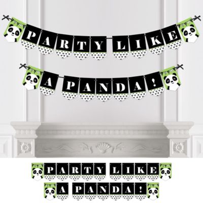 Party Like A Panda Bear Baby Shower Or Birthday Party Bunting
