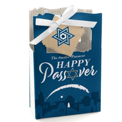 Happy Passover Pesach Jewish Holiday Party Favor Boxes Set of 12