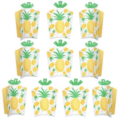 Tropical Pineapple Table Decorations Summer Party Fold And