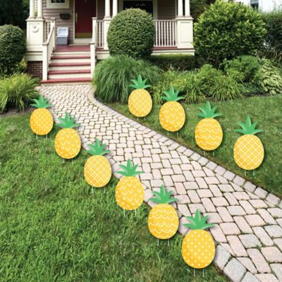 Tropical Pineapple Lawn Decorations Outdoor Summer Party Yard