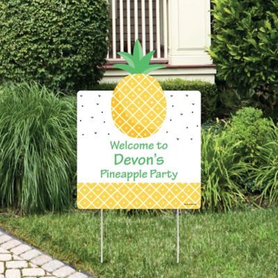 Tropical Pineapple Party Decorations Summer Party Personalized