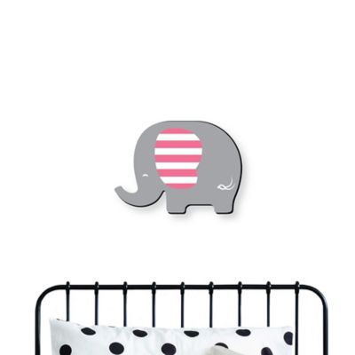 Pink Elephant Baby Girl Nursery And Kids Room Home Decorations Shaped Wall Art 1 Piece