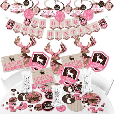 Pink Gone Hunting Deer Hunting Girl Camo Baby Shower Or Birthday