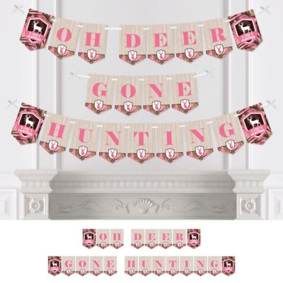 Pink Gone Hunting Deer Hunting Girl Camo Baby Shower Or Birthday