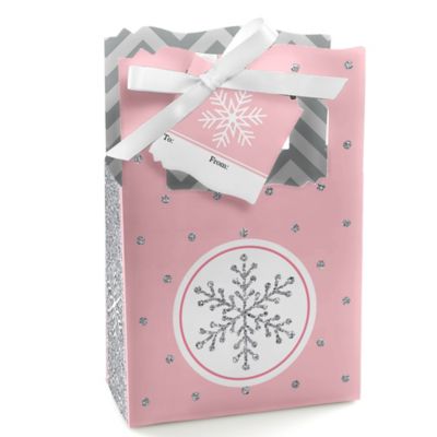 Pink Winter Wonderland Holiday Snowflake Birthday Party And Baby