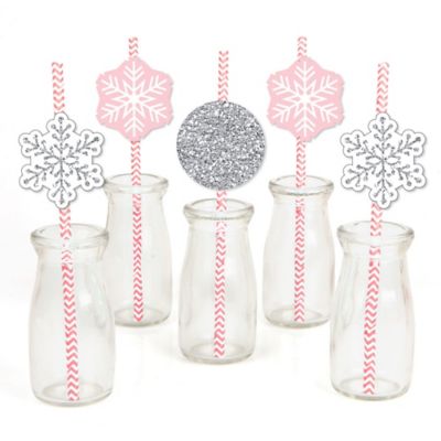 Pink Winter Wonderland Holiday Snowflake Birthday Party And Baby