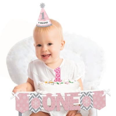 Pink ONEderland 1st Birthday First Birthday Girl Smash Cake