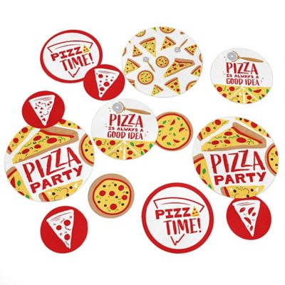 Pizza Party Time Baby Shower Or Birthday Party Giant Circle