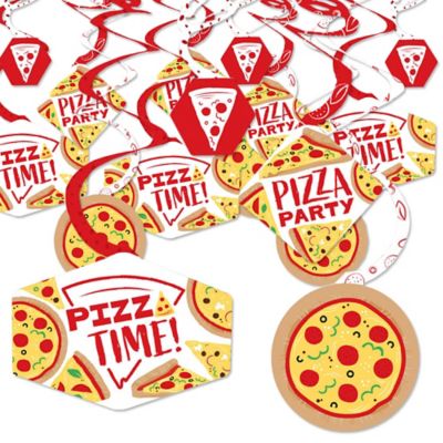 Pizza Party Time Baby Shower Or Birthday Party Hanging Decor