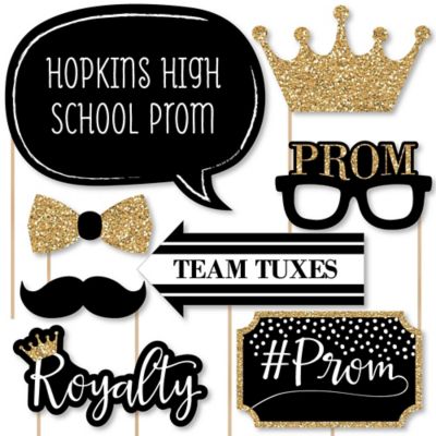 Prom – 2018 Prom Night Party Booth Props Kit – 20 Count | BigDotOfHappiness.com