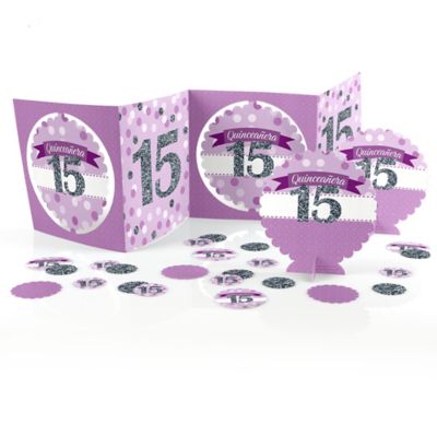 Quinceanera Sweet 15 Birthday Party Centerpiece And Table