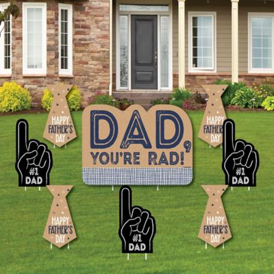 My Dad Is Rad Yard Sign Outdoor Lawn Decorations Father S