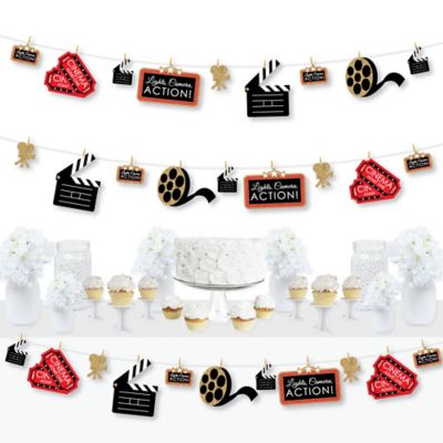 Red Carpet Hollywood Movie Night Party Diy Decorations