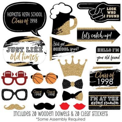 Class Reunion Photo Booth Props Kit Amosfun High School Class