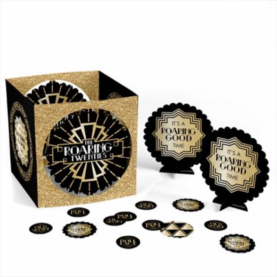 Roaring 20 S 1920s Art Deco Jazz Party Centerpiece And Table