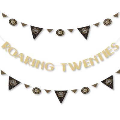 Roaring 20 S 1920s Art Deco Jazz Party Letter Banner Decoration
