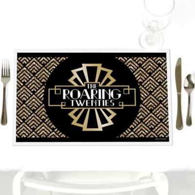 Roaring 20 S Party Table Decorations 1920s Art Deco Party