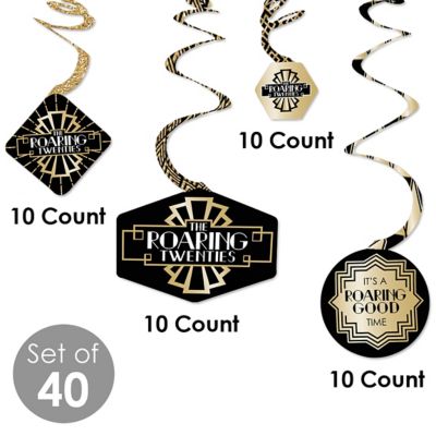 Roaring 20 S 1920s Art Deco Jazz Party Hanging Decor Party