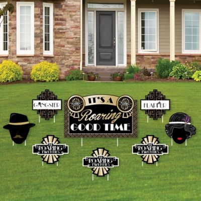Roaring 20 S Yard Sign Outdoor Lawn Decorations 1920s Art